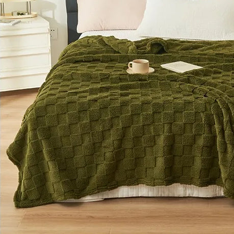 Checkered Fleece Blanket