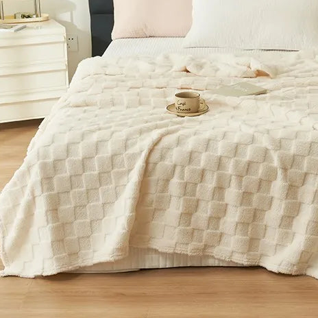 Checkered Fleece Blanket