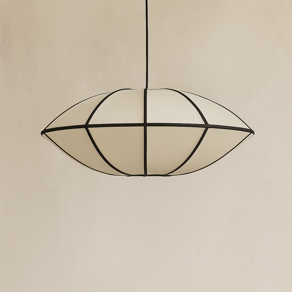 Disc Fabric Pendant Light - Classic