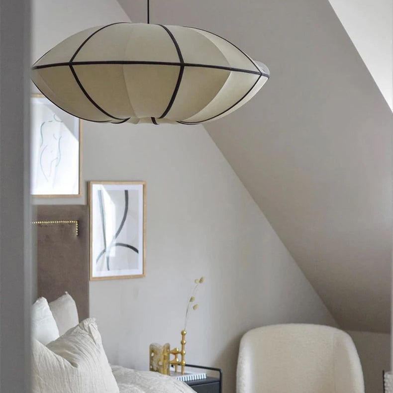 Disc Fabric Pendant Light - Classic