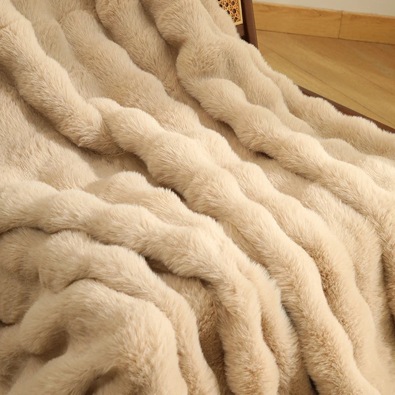 Faux Fur Plush Blanket