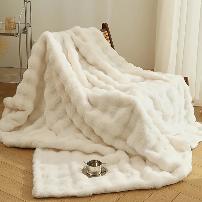 Faux Fur Plush Blanket