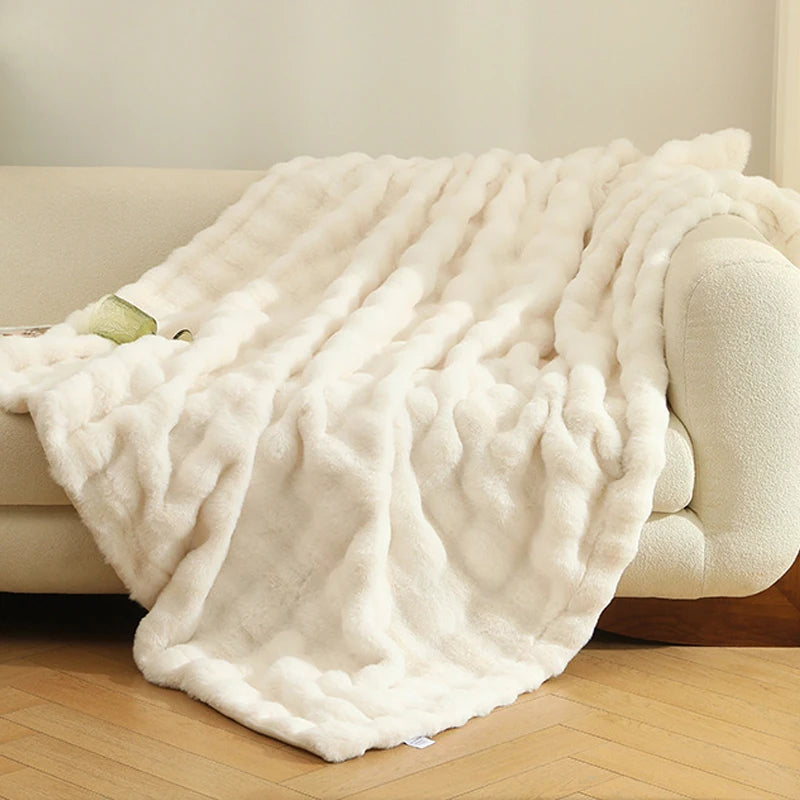 Faux Fur Plush Blanket