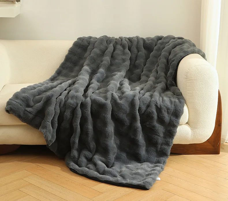 Faux Fur Plush Blanket