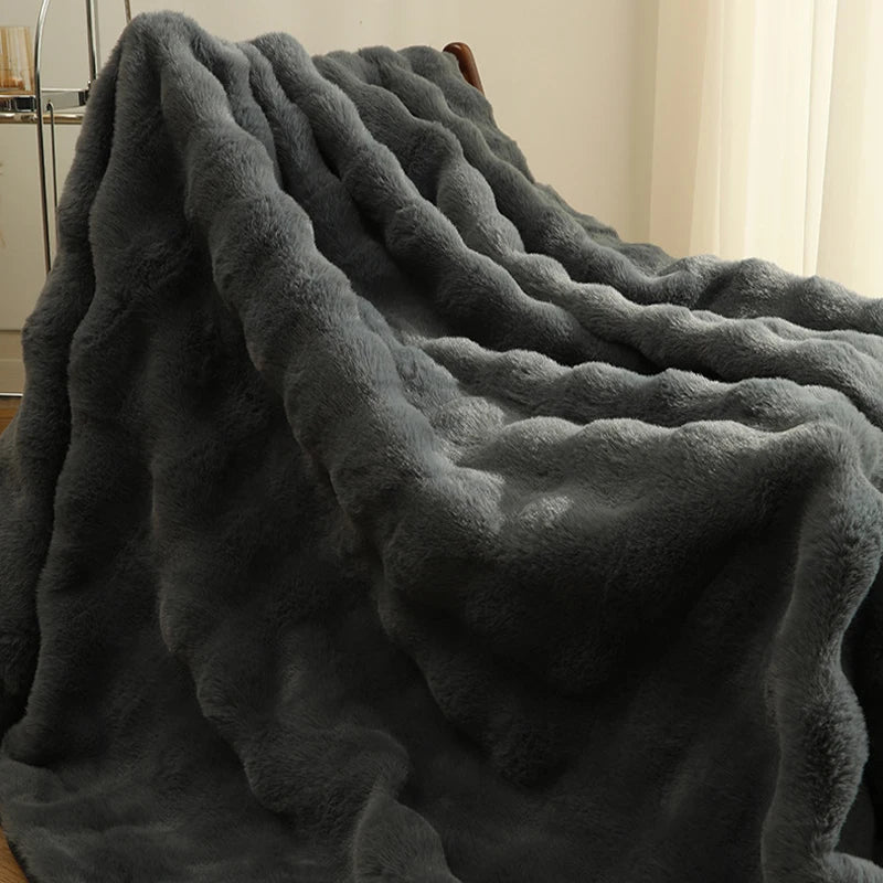 Faux Fur Plush Blanket