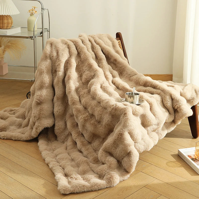 Faux Fur Plush Blanket