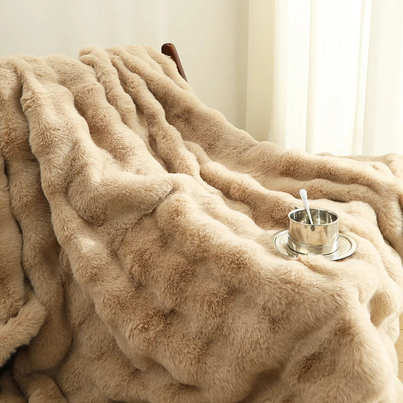 Faux Fur Plush Blanket