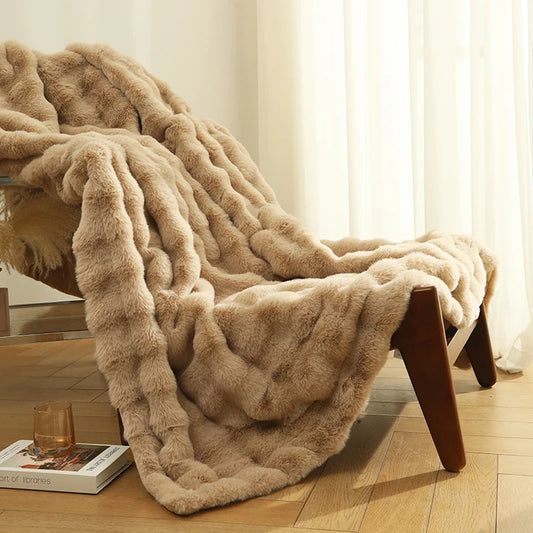 Faux Fur Plush Blanket