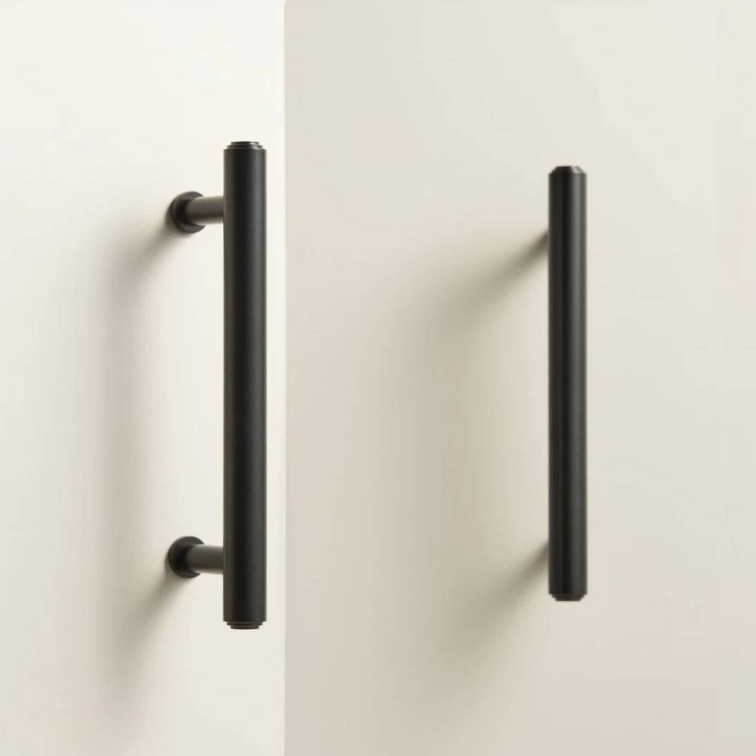 Forma Brass Cabinet Handle & Knob - Matte Black