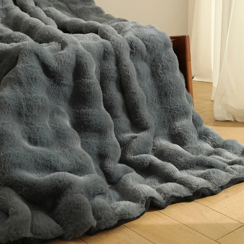 Faux Fur Plush Blanket