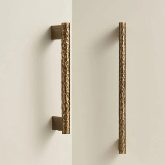 Hammered Brass Long Handle