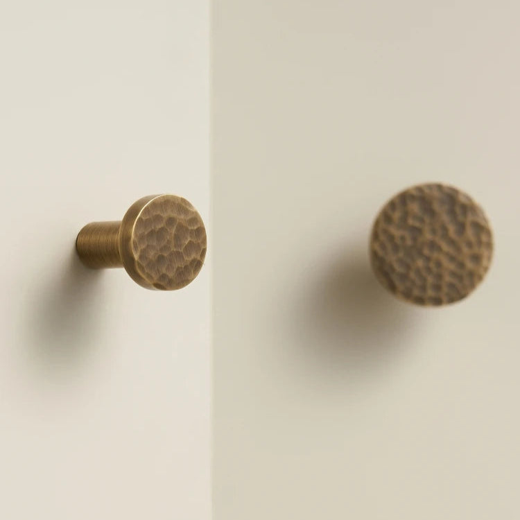 Antique Brass Cabinet Knobs Wall Hook Pinch