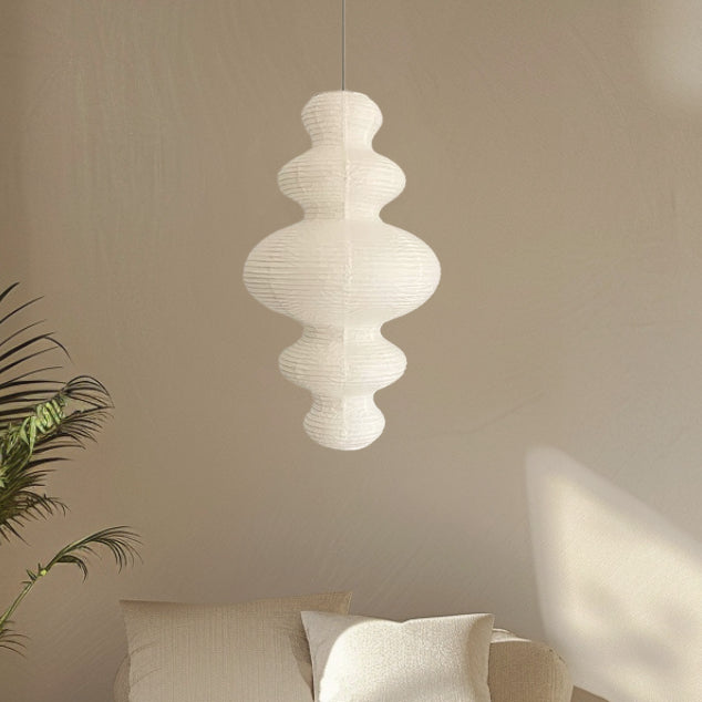 Irregular Rice Paper Hanging Light