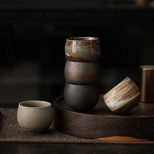 Japanese Style Jingdao Stoneware Tea Cup