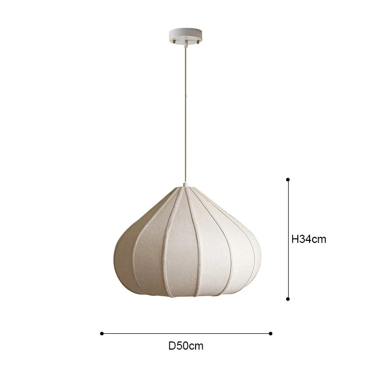 Lotus Fabric Pendant Light