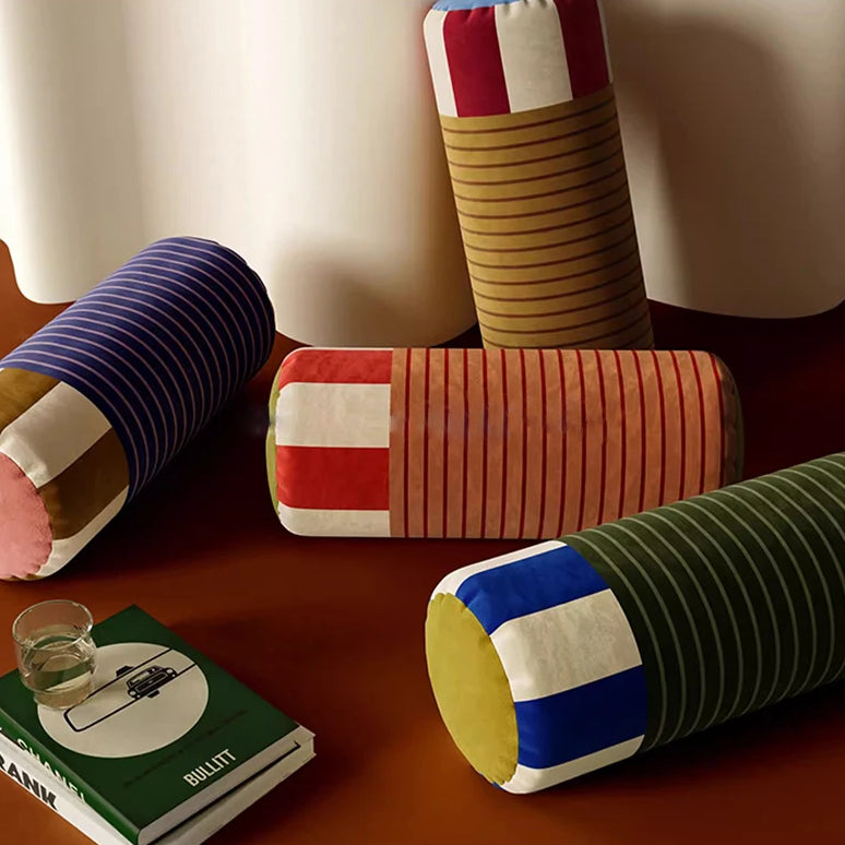 Luxe Velvet Colour-Block Cushion Cover