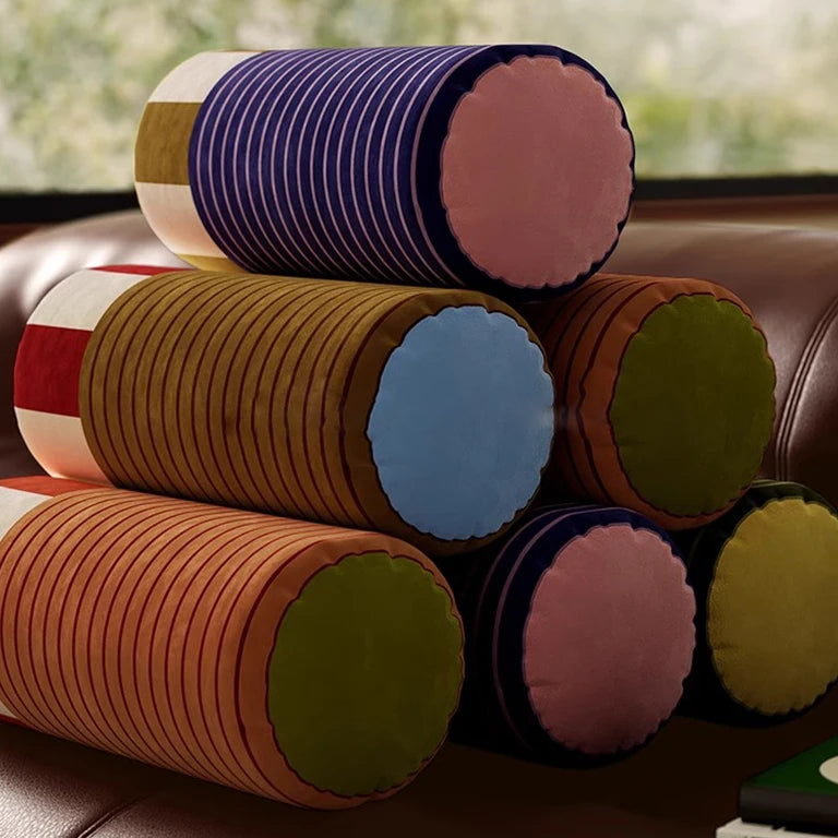 Luxe Velvet Colour-Block Cushion Cover