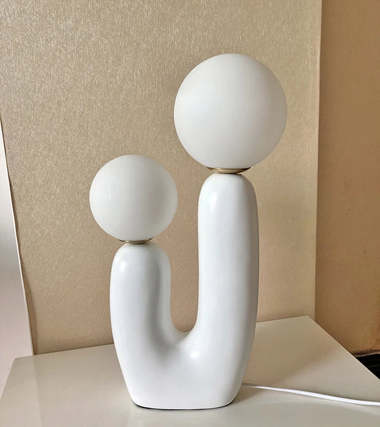 Marco Double Table Lamp - White