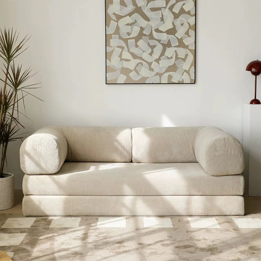 Modular Corduroy Sofa Bed