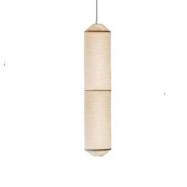 Pillar Rice Paper Hanging Lamp