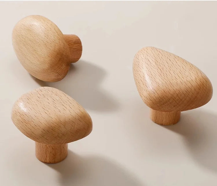 Wooden Pebble Wall Hook/Knob