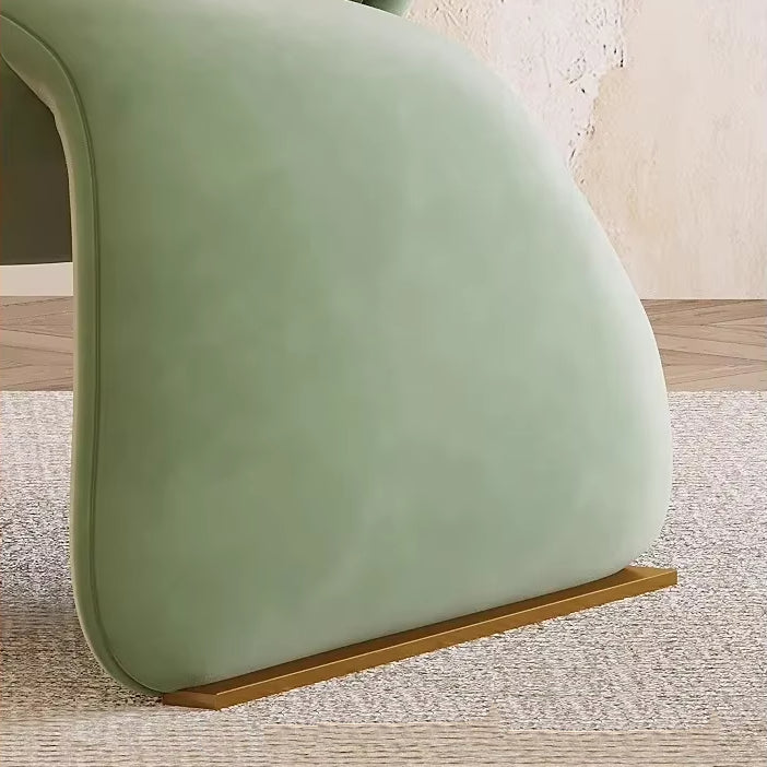 Clare Curved Velvet Armchair