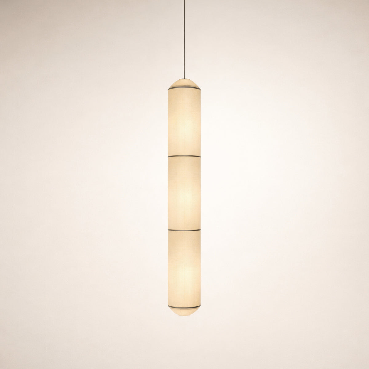 Pillar Rice Paper Hanging Lamp