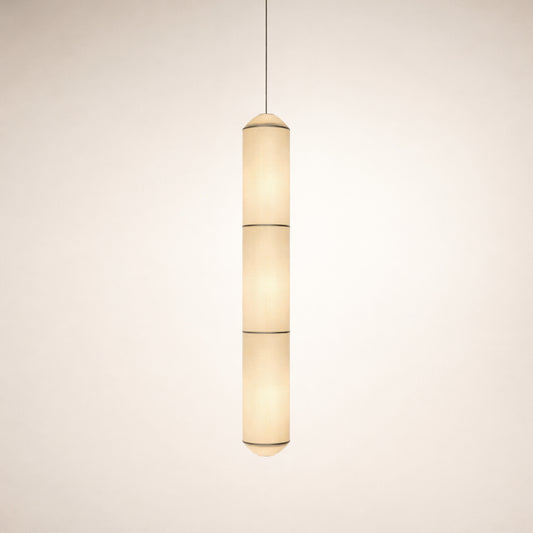 Pillar Rice Paper Hanging Lamp
