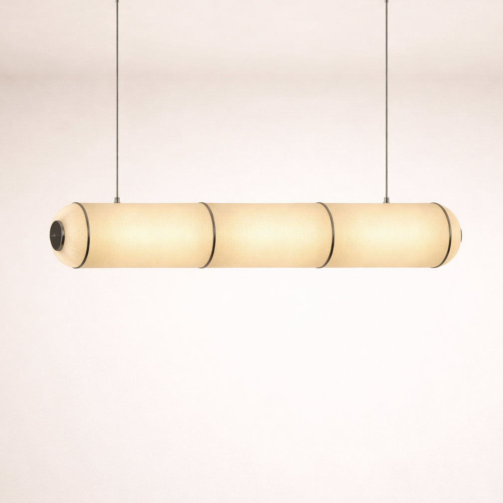 Pillar Rice Paper Hanging Lamp