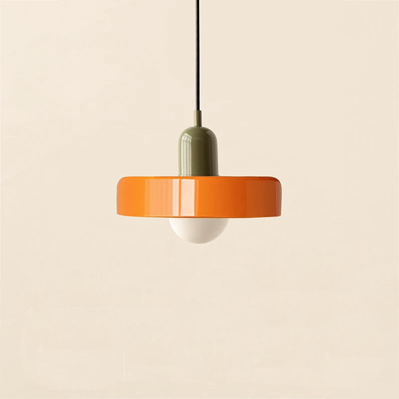 Retro Colored Glass Pendant Lamp