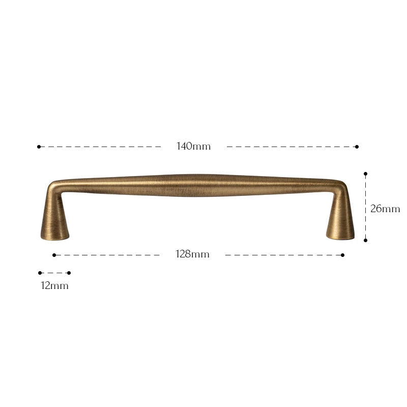 Fluted Brass Handle