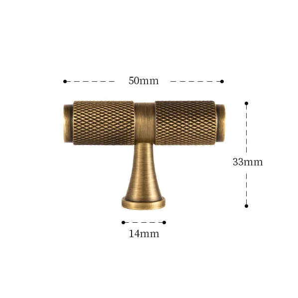 Antique Brass Grip Cabinet Handle