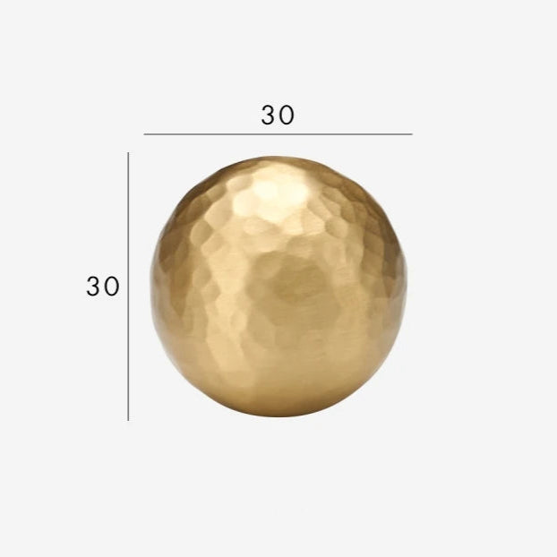 Hammered Brass Round Knob