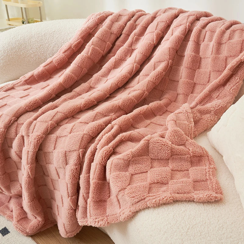 Checkered Fleece Blanket