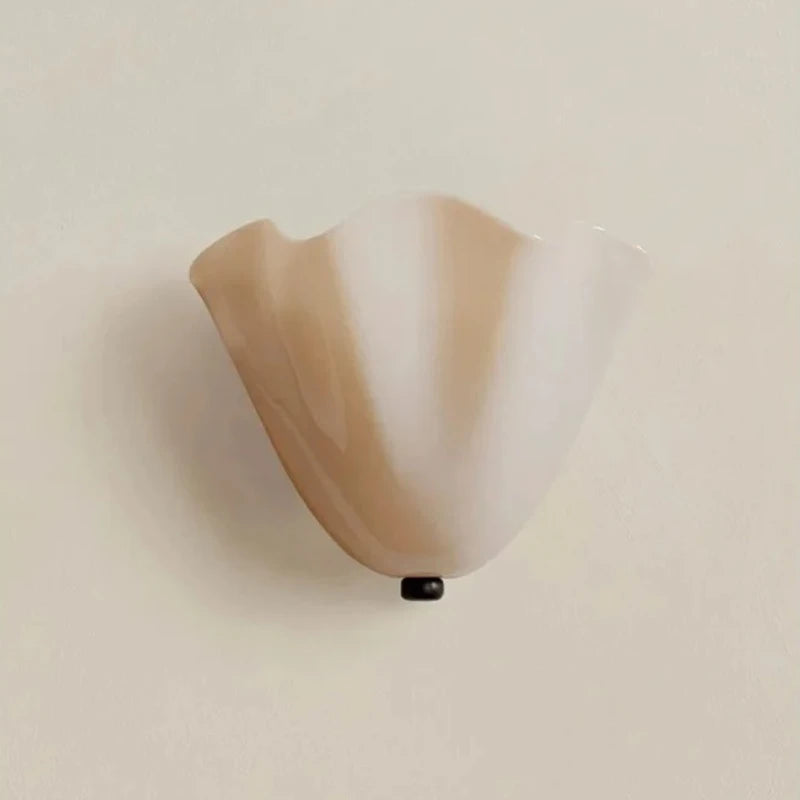 Glass Shell Wall Light