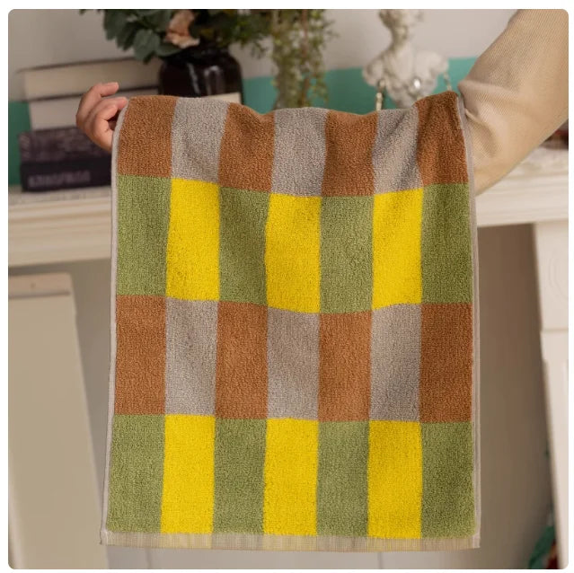 Block Colour Cotton Towel