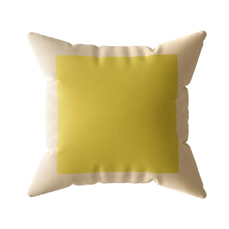Colour Block Velvet Cushion Cover