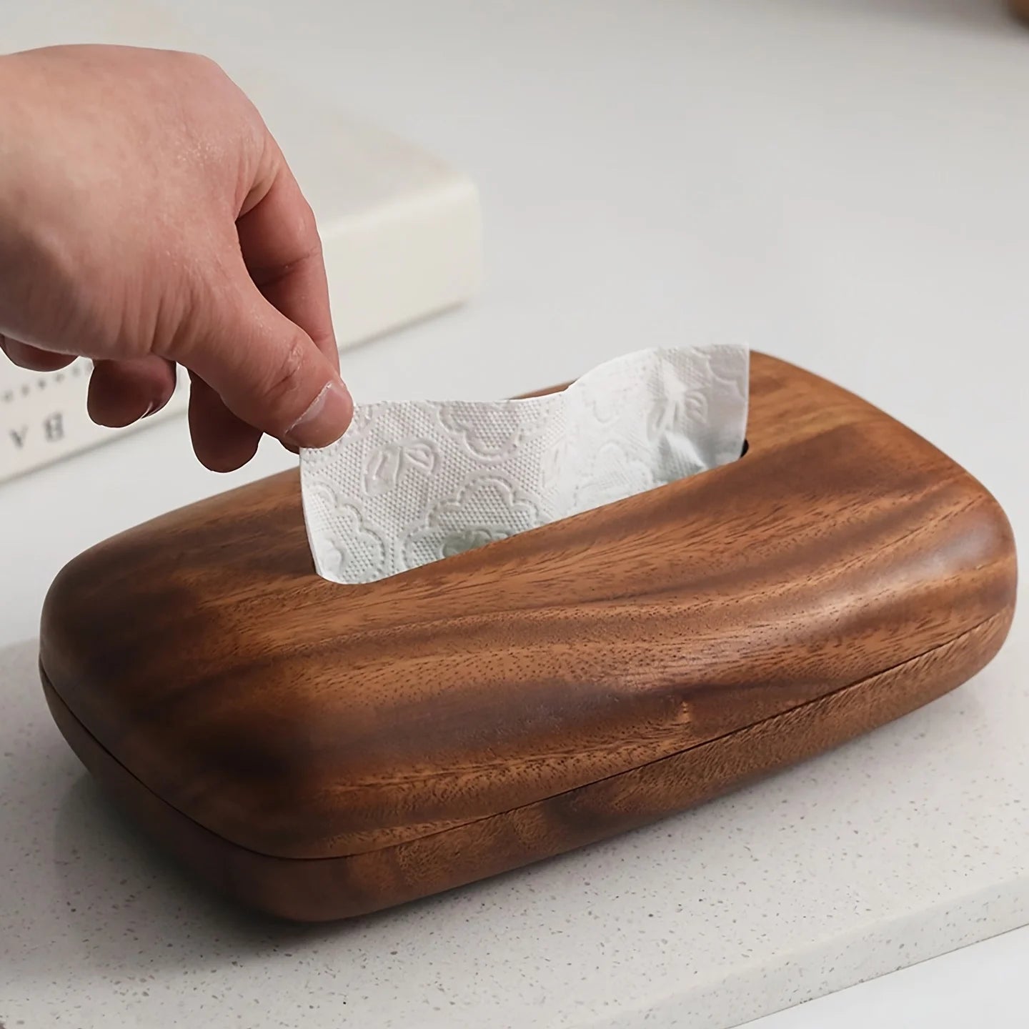 Wooden Tissue Box