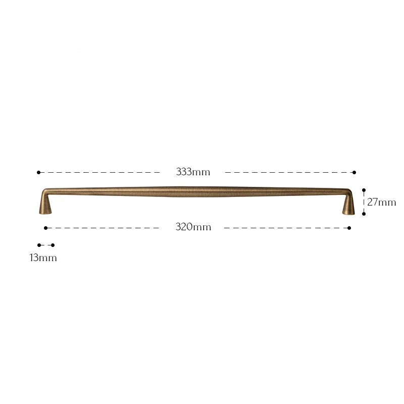 Fluted Brass Handle