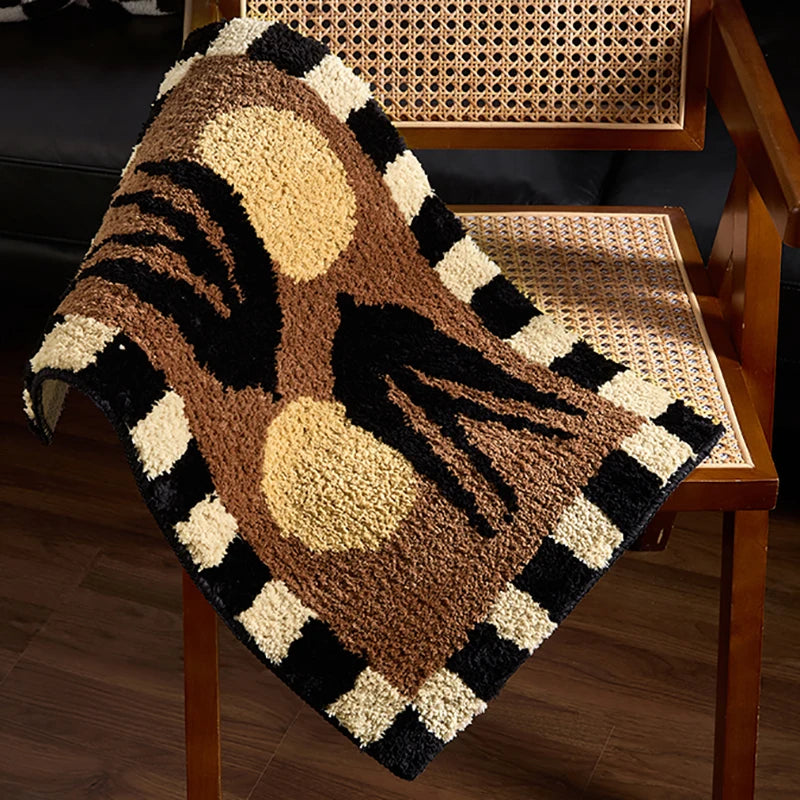 Bird Checkered Tufted Mat