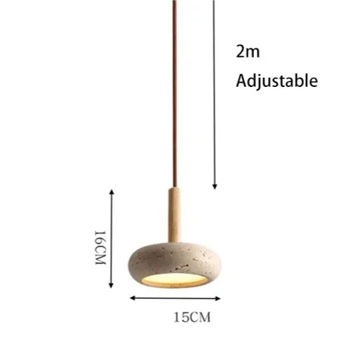 Travertine Sphere Pendant Lamp