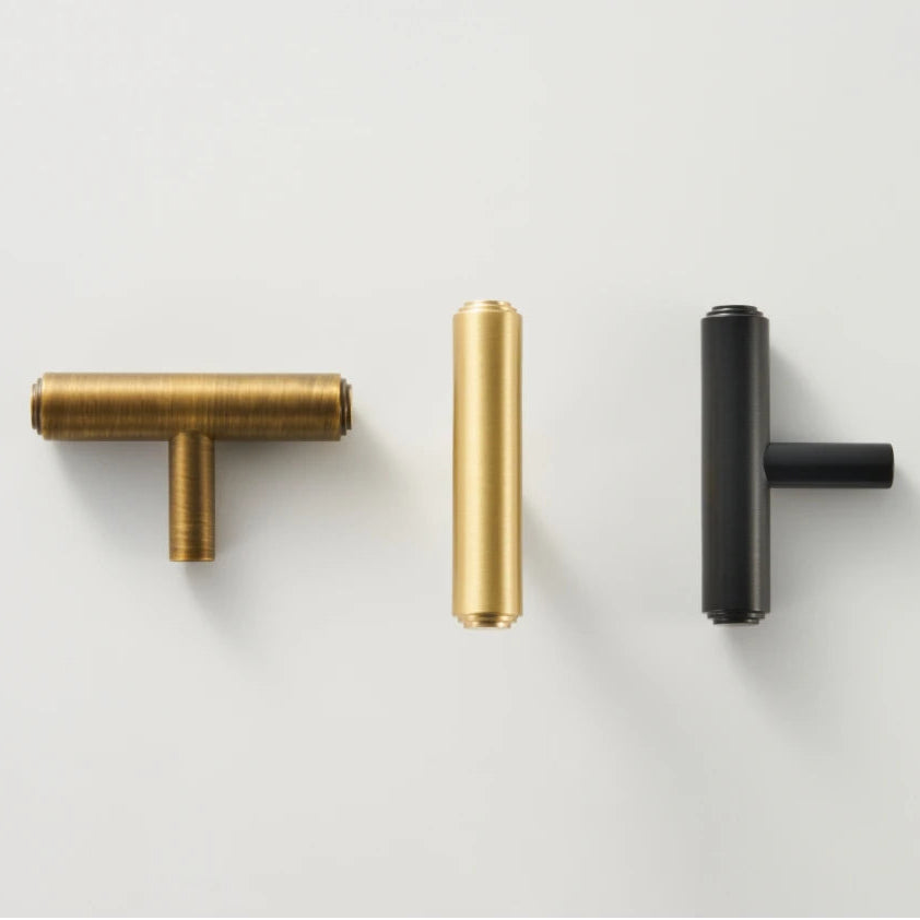 Forma Brass Cabinet Handle & Knob - Matte Black