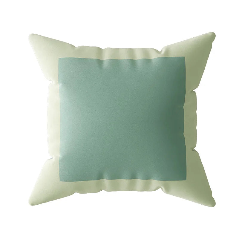 Colour Block Velvet Cushion Cover