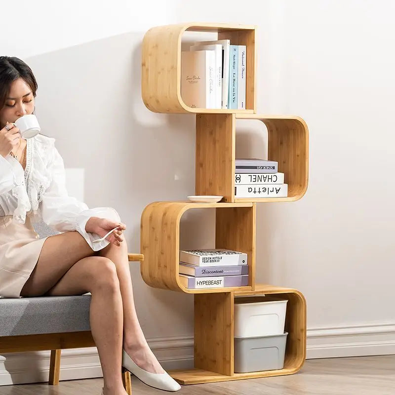 Cube Bamboo Bookshelf