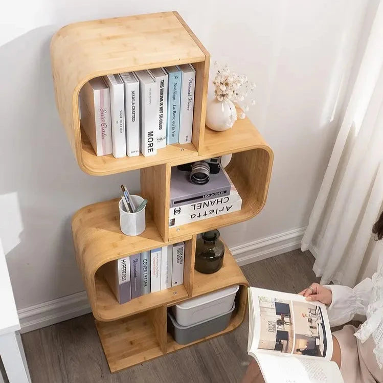 Cube Bamboo Bookshelf