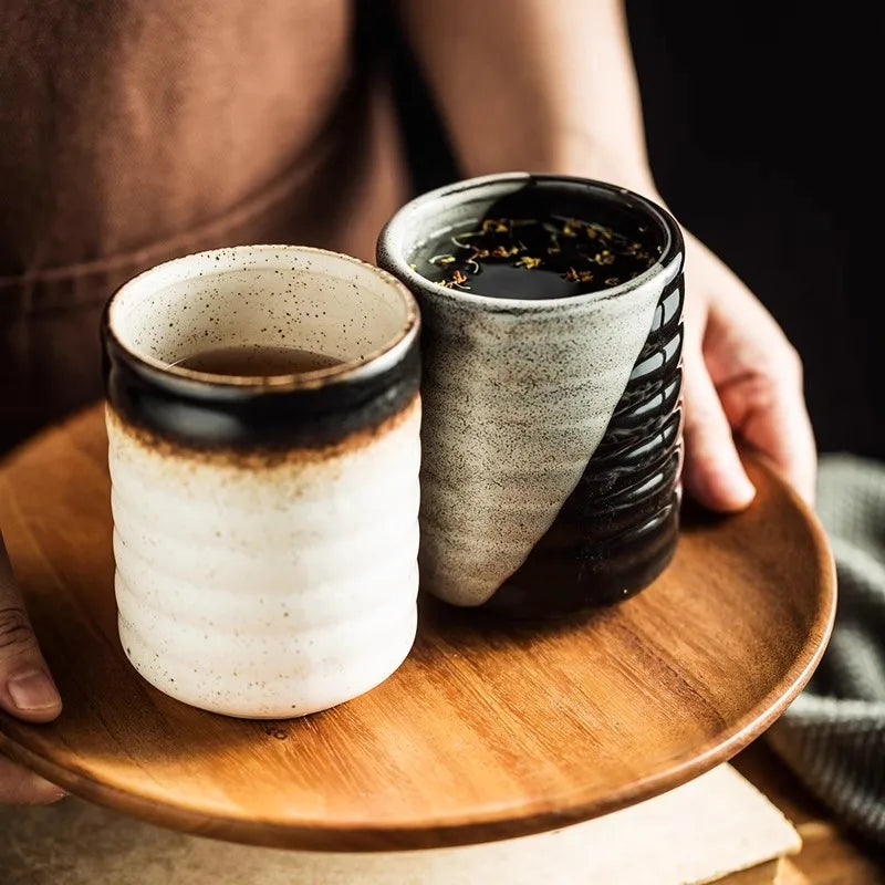 Hand-Painted Ceramic Teacup