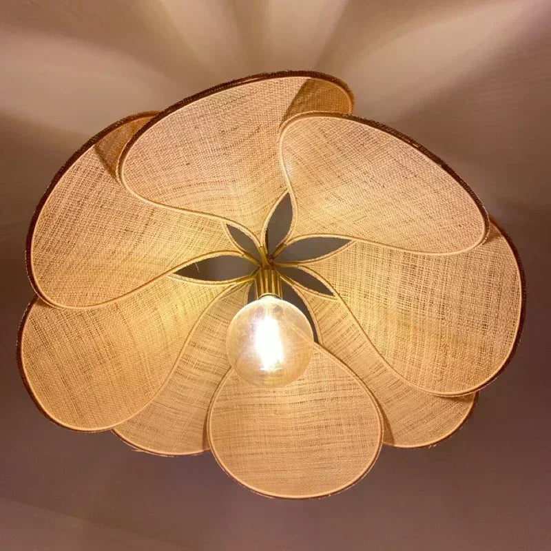 Flower Fabric Pendant Lamp