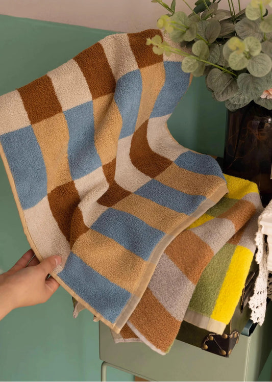 Block Colour Cotton Towel