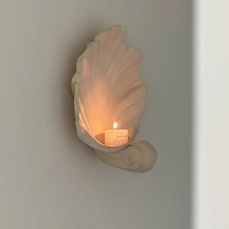 Shell Wall Sconce Candle Holder