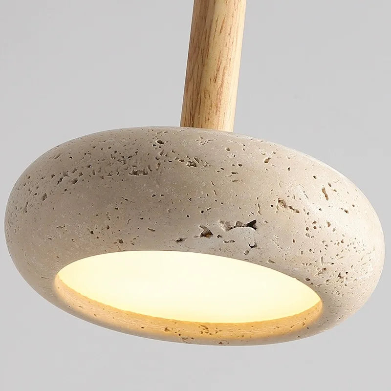 Travertine Sphere Pendant Lamp